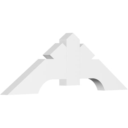 Ekena Millwork Vanguard Architectural Grade PVC Gable Bracket, 36"W x 12"H x 2"D x 4"F, 8/12 Pitch GBP036X12X0204VAN00